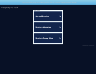 web-proxy-list.co.uk screenshot