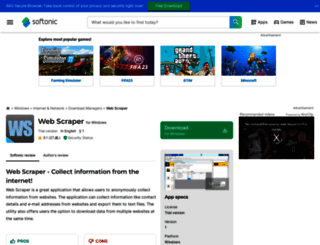 web-scraper.en.softonic.com screenshot