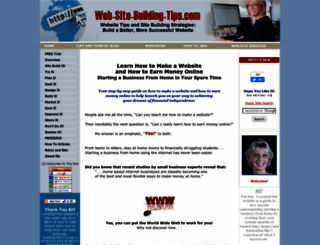 web-site-building-tips.com screenshot