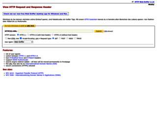 web-sniffer.net screenshot