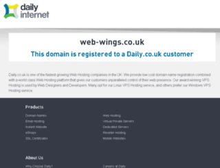 web-wings.co.uk screenshot