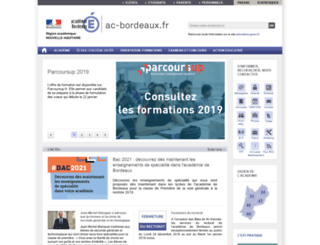 web.ac-bordeaux.fr screenshot