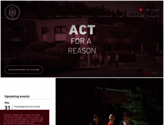 web.act.edu screenshot