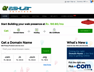 web.ashlarinfotech.com screenshot