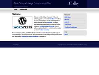 web.colby.edu screenshot