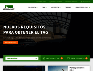 web.costaneranorte.cl screenshot