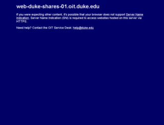web.duke.edu screenshot