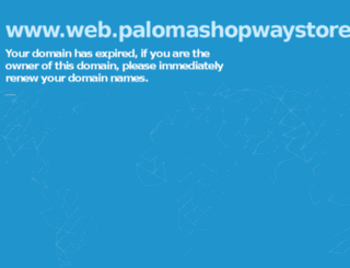 web.palomashopwaystore.com screenshot