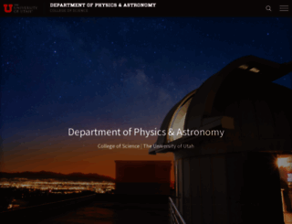 web.physics.utah.edu screenshot
