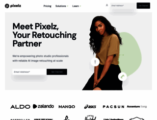 web.pixelz.com screenshot