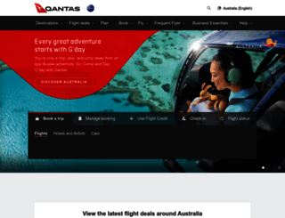 web.qantas.net.au screenshot