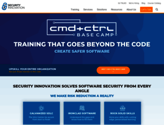 web.securityinnovation.com screenshot