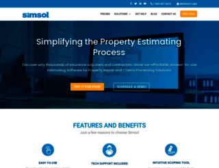web.simsol.com screenshot