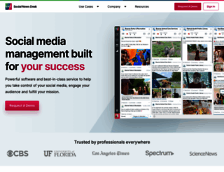 web.socialnewsdesk.com screenshot