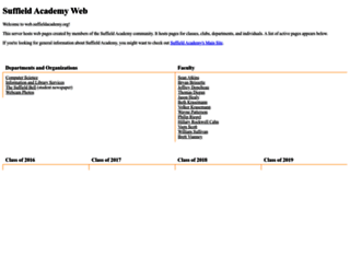 web.suffieldacademy.org screenshot
