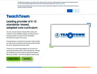 web.teachtown.com screenshot
