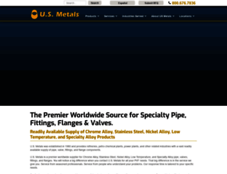 web.usmetals.com screenshot
