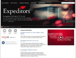 web04.expeditors.com screenshot