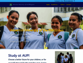 web1.aup.edu.ph screenshot