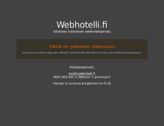 web109.webhotelli.fi screenshot