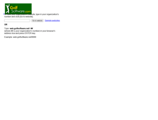 web2.golfsoftware.net screenshot
