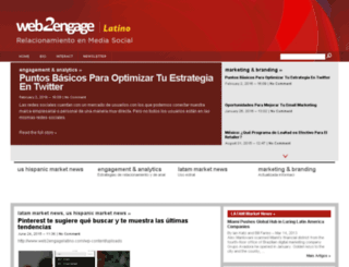 web2engagelatino.com screenshot