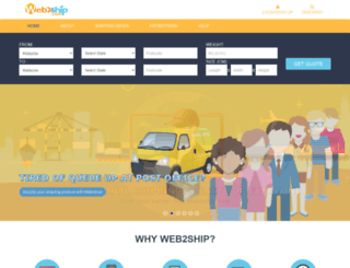web2ship.com screenshot