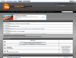 webacappella-forum.de screenshot