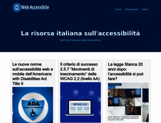 webaccessibile.org screenshot