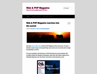 webandphpmag.wordpress.com screenshot