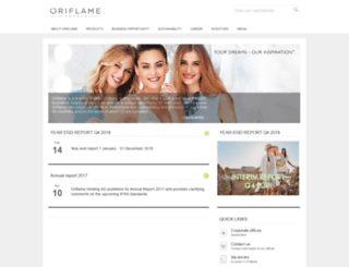 webapps.oriflame.com screenshot