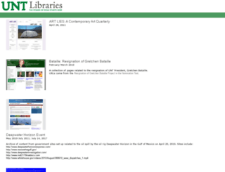 webarchive.library.unt.edu screenshot