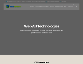webarttechnologies.in screenshot