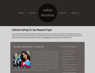 webasliterature.org screenshot