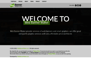 webbannermaker.com screenshot
