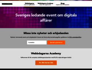 webbdagarna.se screenshot