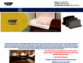 webbdiscountcaskets.com screenshot