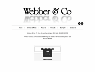 webberhairdressing.com screenshot