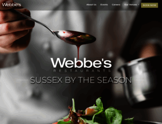 webbesrestaurants.co.uk screenshot