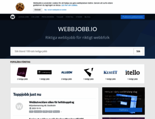 webbjobb.io screenshot