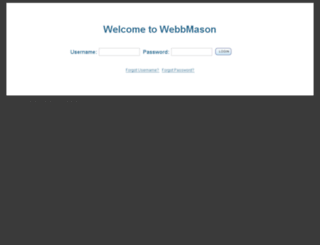 webbmason.dbenterprise.com screenshot