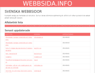 webbsida.info screenshot