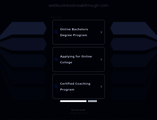 webbusinessbreakthrough.com screenshot