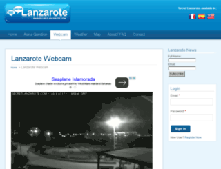 webcamlanzarote.com screenshot