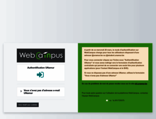 webcampus.unamur.be screenshot