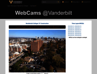 webcams.vanderbilt.edu screenshot