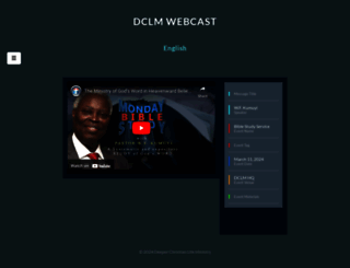 webcast.dclm.org screenshot