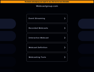 webcastgroup.com screenshot