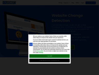 webchangedetector.com screenshot