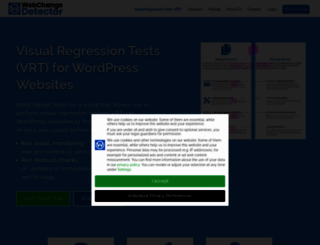 webchangedetector.com screenshot